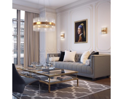 Бра Odeon Light 4722/4W Focco бронзовый/стекло/прозрачный G9 4*40 Вт