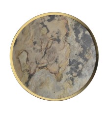 5079/40L L-VISION ODL24 зол./серо-бежевый/металл/натур.камень/акрил Настен.-потолочн. cветил.  с переключ.цветов.темпер. LED 40W 3000К/4000K/6000K BERGI