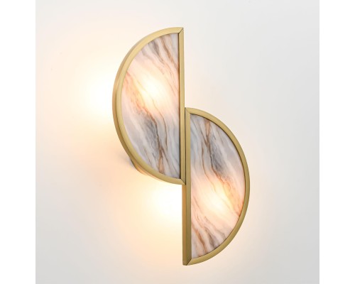 5448/2W L-VISION ODL_EX25 119 Настенный светильник бронзовый/металл/акрил/искусственный мрамор IP20 LED 2*G9 40W 220V TOSCANA