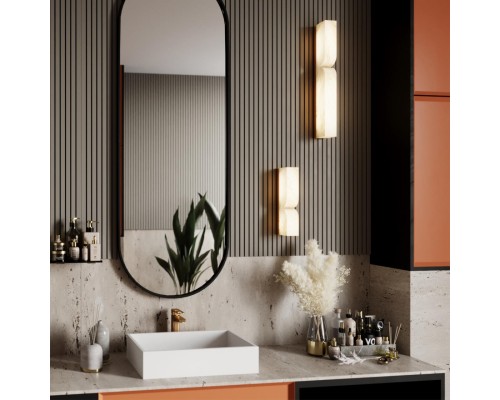 6685/10WL L-VISION ODL24 121 Настенный светильник латунь/металл/алебастр IP20 LED 10W 3000/4000 MARBELLA