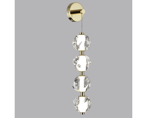 5085/17WL L-VISION  золото/прозрачный/металл/акрил Бра LED 17W 4000K 800lm JEMSTONE