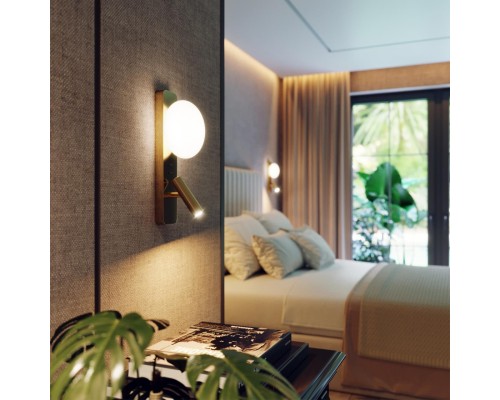 7050/5WL HIGHTECH ODL25 металл/металл  бронза Настенный светильник IP20 LED 1*5W ALBERGO