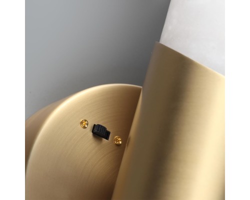 6672/12WL L-VISION ODL24 199 Настенный светильник латунь/металл/алебастр IP20 LED 12W 540Лм 3000K/4000K MARBELLA