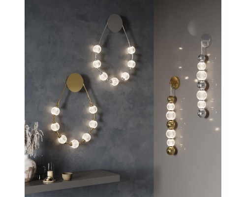 5007/13WL L-VISION ODL23 421 хром/прозрачный/металл/акрил Настенный светильник LED 13W 4000K 700Лм CRYSTAL