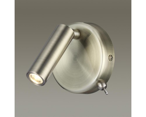 5222/3WL LEDIO LN22 016 бронза Бра с выкл. LED 3W 3000K 330Лм  220V CHASE