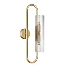 6560/2W SUSPENTIONI LN24 золотой/прозрачный/металл/стекло Бра G9 2*20W 220V TORONTO