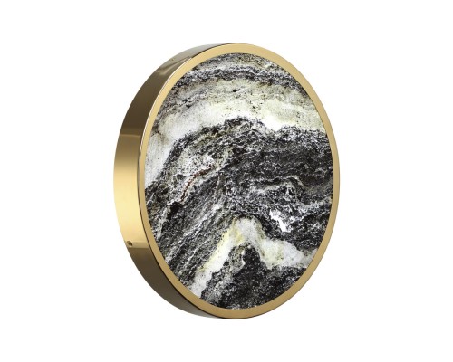 5079/30L L-VISION ODL24 зол/серо-бежевый/металл/натур.камень/акрил Настен.-потолочн. cветил. с переключ.цветов.темпер. LED 30W 3000К/4000K/6000K BERGI