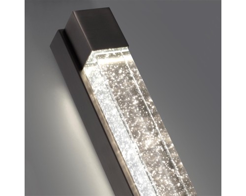 6680/12WL HIGHTECH ODL24 149 Настенный светильник брашир черн/металл/хрусталь IP20 LED 12W 600Лм 4000K MIRADA