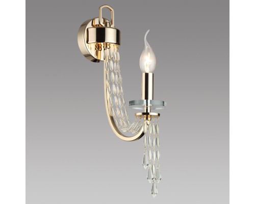 5063/1W CLASSIC ODL25 золото/прозрачный/металл/хрусталь Бра E14 1*40W CAPEL