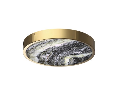 5079/30L L-VISION ODL24 зол/серо-бежевый/металл/натур.камень/акрил Настен.-потолочн. cветил. с переключ.цветов.темпер. LED 30W 3000К/4000K/6000K BERGI