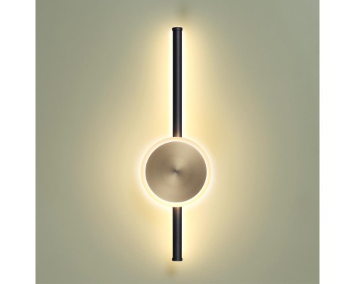 4256/12WL HIGHTECH ODL21 119 черн/антич. бронза/металл Настенный светильник IP20 LED 12W 760Лм 3000K STILO