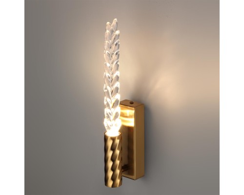 5449/4WL L-VISION ODL_EX26 сатинированн.латунь/прозрачн./металл/стекло Настенный светильник LED 4W 3000K 145Лм KOLOS