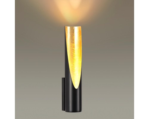 6671/8WL HIGHTECH ODL19 227 металл/черный с золотым фольгированием Настенный светильник LED 8W 3000К WHITNEY (ВМЕСТО 3816/8WL)