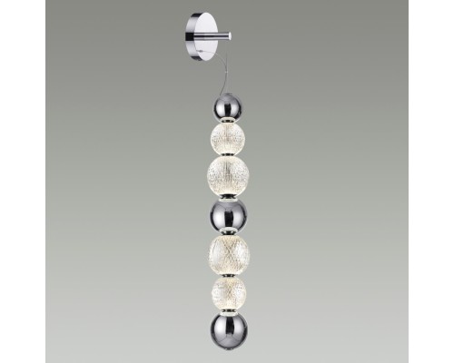 5007/13WL L-VISION ODL23 421 хром/прозрачный/металл/акрил Настенный светильник LED 13W 4000K 700Лм CRYSTAL