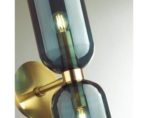 4803/2W MIDCENT ODL21 291 бронзовый/синий Бра с выкл. E14 2*60W ORINOCO