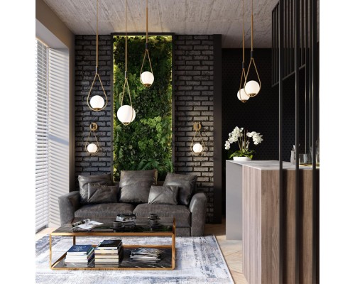 4810/1W PENDANT ODL21 447 золтой/черный/белый Бра с выкл. E14 1*40W FLARI