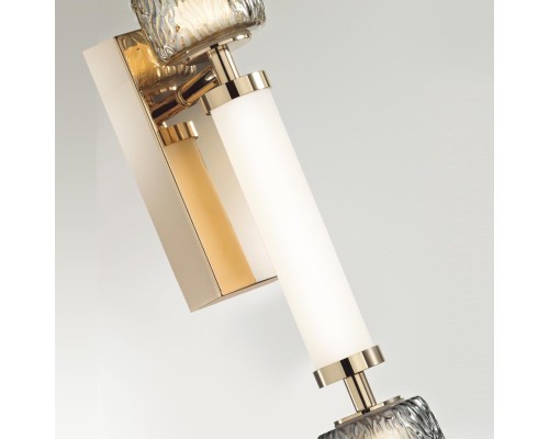 5426/13WL L-VISION ODL_EX24 21 золотой/белый/дымчатый/коньячный/металл/стекло/акрил Бра LED 13W 3000K KLIFF