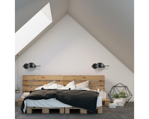 5293/1WA LOFTI LN23 черный, золотой Бра с выкл. E27 1*60W 220V KENT