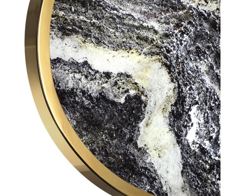 5079/30L L-VISION ODL24 зол/серо-бежевый/металл/натур.камень/акрил Настен.-потолочн. cветил. с переключ.цветов.темпер. LED 30W 3000К/4000K/6000K BERGI