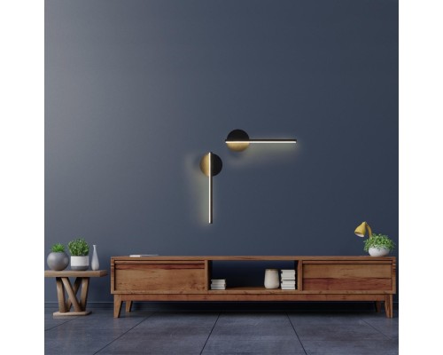 5605/9WL LEDIO LN23 022 черный Настенный светильник LED 9W 3000К 624Лм 220V ELERI