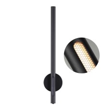 6643/10WL HIGHTECH ODL24 169 черный/металл/акрил Настенный светильник (выкл. на корпусе) IP20 LED 12W 3000K 220V MALI