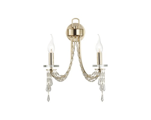 5063/2W CLASSIC ODL24 537 золото/прозрачный/металл/хрусталь Бра E14 2*40W CAPEL