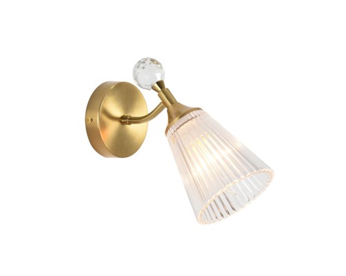 8046/1W CLASSI LN латунь/прозрачный, металл/стекло Бра E14 40W 220V AURICA
