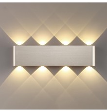 7106/8WL HIGHTECH ODL26 Настенный светильник матовый никель/металл IP20 LED 8W 3000K 220V MAGNUM