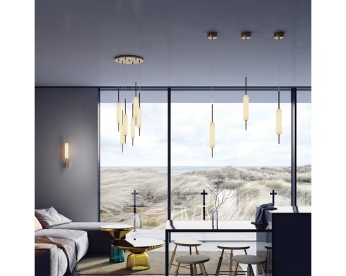 4794/12WL PENDANT ODL21 009 бронзовый/белый Бра LED 12W REEDS