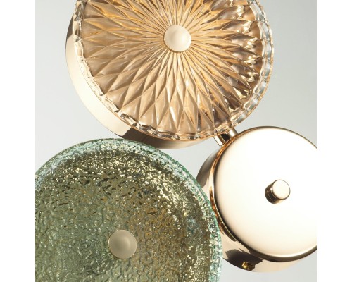 5412/14WL L-VISION ODL_EX23 9 золотой/желтый/зеленый металл/стекло Бра LED 14W 4000K CARAMELLA