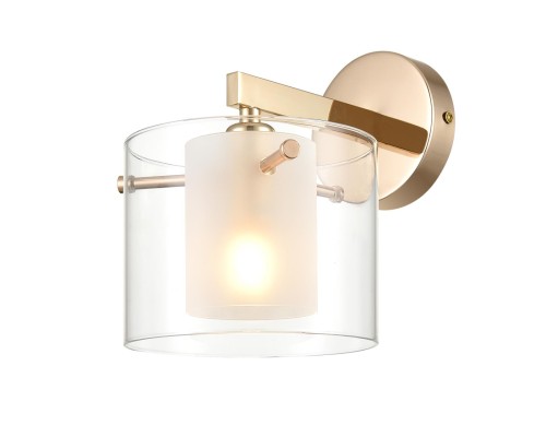 6587/1W MODERNI LN24 золото/прозрачный, металл/стекло Бра E14 1*40W 220V VERDI