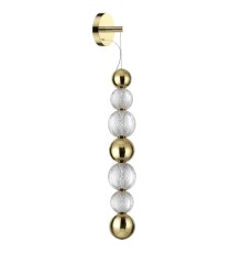 5008/13WL L-VISION ODL23 421 золотой/прозрачный/металл/акрил Настенный светильник LED 13W 4000K 700Лм CRYSTAL