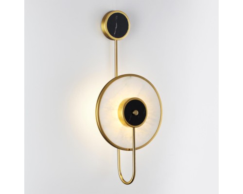 4312/5WL MIDCENT ODL22 125 светлый/черный мрамор/черный металл Настенный светильник IP20 LED 5W 391Лм 3000K NAXOS