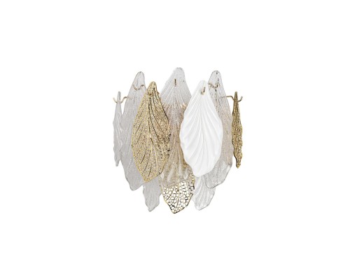 5052/3W HALL ODL24 507 золото/белый/прозрачный/металл/стекло/фарфор/металл Бра E14 3*40W LACE