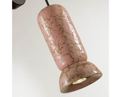 5054/1WC PENDANT ODL24 315 черный/розовый/коричн./металл/керамика Бра GU10 LED 4W KERAMA