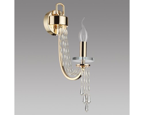 5063/1W CLASSIC ODL25 золото/прозрачный/металл/хрусталь Бра E14 1*40W CAPEL