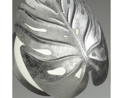 4865/1W MODERN ODL_EX22 44 серебристый/белый/стекло Бра G9 2*5W JUNGLE