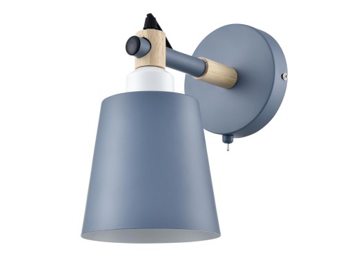 8098/1W MODERNI LN25 синий/синий металл, дерево/металл Бра Е27 1*60W 220V ROSALINA