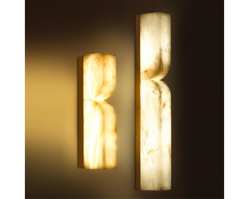 6685/10WL L-VISION ODL24 121 Настенный светильник латунь/металл/алебастр IP20 LED 10W 3000/4000 MARBELLA