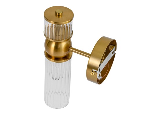 8276/1W MODERNI LN26 161 латунь/прозрачный, металл/стекло Бра Е14 1*40W 220V DENVER