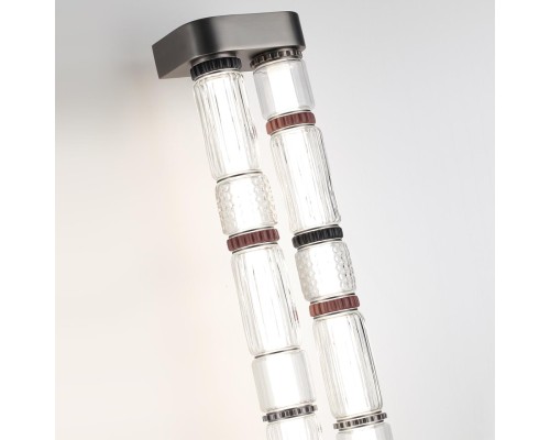 5456/60WL L-VISION ODL_EX26 045 темный сатин.никель/терракот/черный Настенный светильник LED 60W 4000K COLLIER