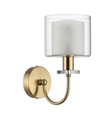 5088/1W CLASSIC ODL25 655 античная бронза/стекло Бра E14 1*40W SAGA