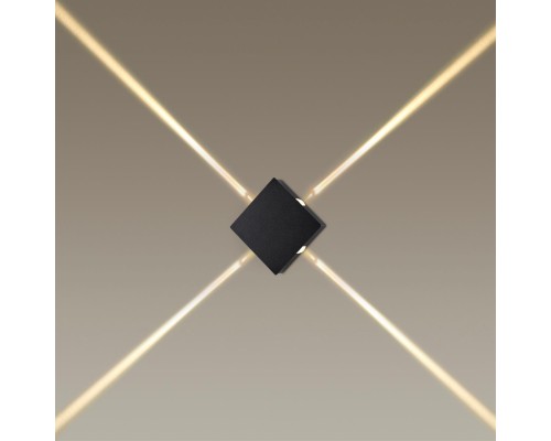 4259/8WL HIGHTECH ODL21  148 черный/металл Настенный светильник IP20 LED 8W 299Лм 3000K VISTA