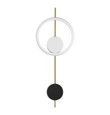 5691/13WL LEDIO LN23 058 белый, чёрный, золотой Настенный светильник LED 13W 3000K 820Лм 220V MARQUE