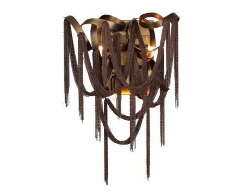 5066/4W HALL ODL24 397 античн.бронза/коричневый/металл/металл Бра G9 4*40W CHAINY