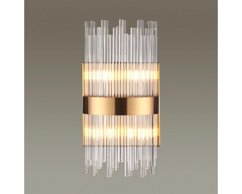 Бра Odeon Light 4722/4W Focco бронзовый/стекло/прозрачный G9 4*40 Вт