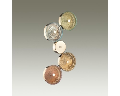 5412/25WL L-VISION ODL_EX23 9 золотой/разноцветный металл/стекло Бра LED 25W 4000K CARAMELLA