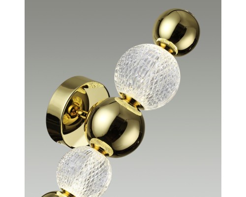 5008/7WL L-VISION ODL23 419 золотой/прозрачный/металл/акрил Бра LED 7W 4000K 380Лм CRYSTAL