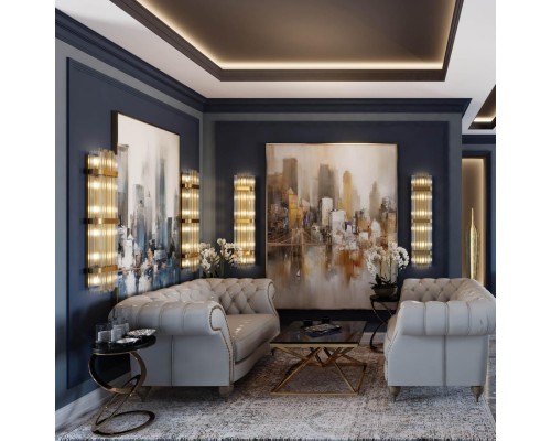 4853/6W HALL ODL_EX21 золото/стекло Настенный светильник E14 6*40W  высота 1170см EMPIRE