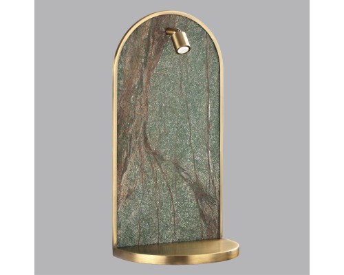 7175/3WL HIGHTECH ODL26 Настенный светильник  темно-зеленый/бронза/мрамор/металл IP20 LED 3W 250Лм 3000K 220-240V GIARDINO